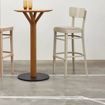 Chaise de bar contemporaine / en cuir /...