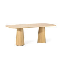 Table contemporaine / en hêtre / avec piètement...