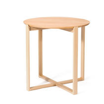 Table d'appoint contemporaine / en hêtre...