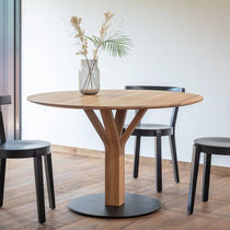 Table à manger contemporaine / en chêne...