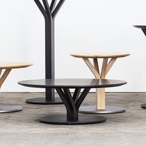 Table basse contemporaine / en placage de...