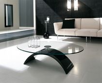 Table contemporaine / en verre trempé /...