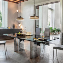 Table à manger contemporaine / en bois /...