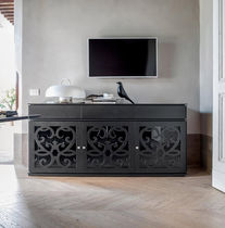 Buffet contemporain / face en verre trempé...