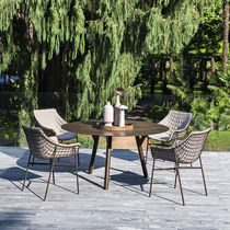 Chaise contemporaine / en tissu / en frêne...