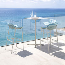 Chaise de bar contemporaine / en acier à...