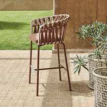 Chaise de bar contemporaine / en tissu acrylique...