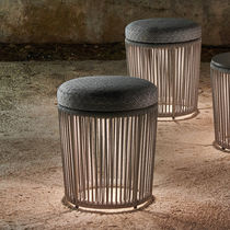 Pouf contemporain / en tissu / en aluminium...