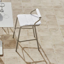 Chaise de bar contemporaine / en tissu /...