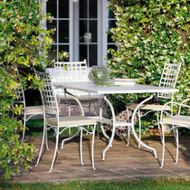 Chaise de jardin classique / en métal /...