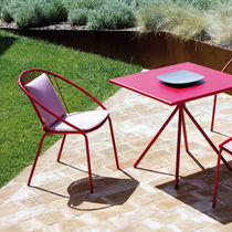 Chaise contemporaine / en aluminium / avec...