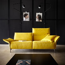 Canapé d'angle / contemporain / gris / beige