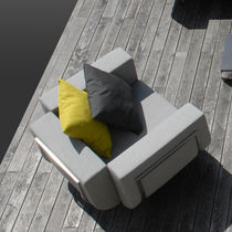 Fauteuil contemporain / en tissu / en acier...