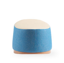 Pouf contemporain / en tissu / ovale / professionnel