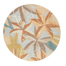 Tapis contemporain / à fleurs / en laine...