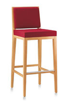 Chaise de bar contemporaine / tapissée /...