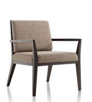 Fauteuil contemporain / en tissu / en bois...