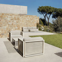 Fauteuil contemporain / en tissu / aluminium...