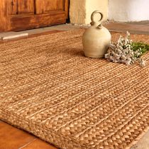Tapis contemporain / uni / en fibre d'abaca...