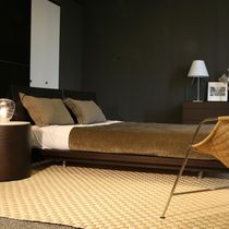 Tapis contemporain / uni / en fibre d'abaca...
