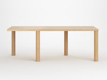 Table contemporaine / en chêne / rectangulaire