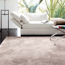 Tapis contemporain / uni / en coton / rectangulaire
