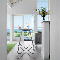 Tabouret contemporain / en cuir / en acier...