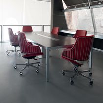 Fauteuil de bureau contemporain / en cuir...