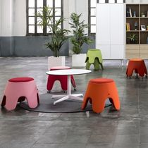 Tabouret contemporain / en tissu / avec...