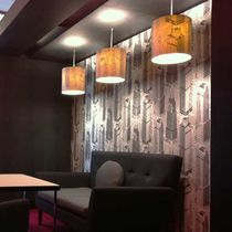 Abat-jour contemporain / en tissu