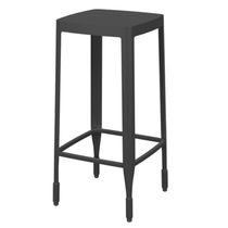 Tabouret de bar contemporain / en cuir /...