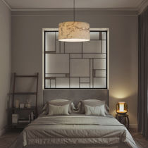 Abat-jour contemporain / en tissu