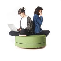 Pouf classique / en tissu / en bois / en...