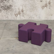 Pouf contemporain / en tissu / carré / pour...