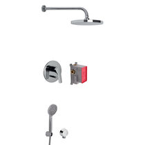 Set de douche encastrable au mur / contemporain...