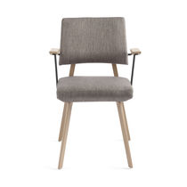 Chaise contemporaine / en tissu / en chêne...