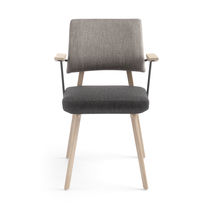 Chaise contemporaine / en tissu / en chêne...