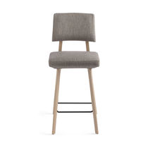 Chaise de bar contemporaine / en tissu /...