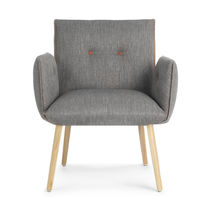 Fauteuil contemporain / en tissu / en cuir...