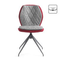Chaise contemporaine / pivotante / tapissée...