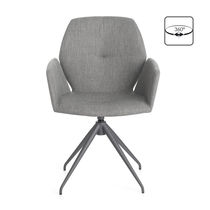 Chaise contemporaine / pivotante / tapissée...