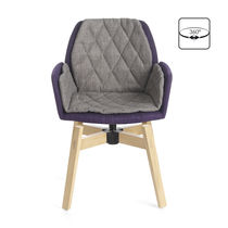 Chaise contemporaine / pivotante / tapissée...