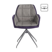 Chaise contemporaine / pivotante / tapissée...
