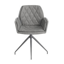 Chaise contemporaine / pivotante / tapissée...
