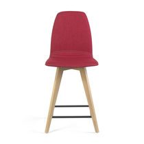 Tabouret contemporain / en bois / en cuir...