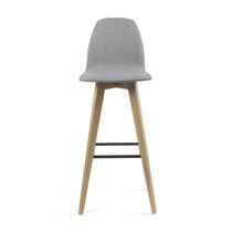 Tabouret contemporain / en bois / en cuir...