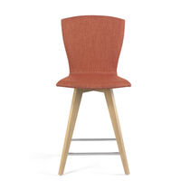 Tabouret contemporain / en bois / en cuir...
