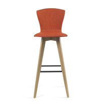 Tabouret contemporain / en bois / en cuir...