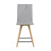 Tabouret contemporain / en cuir / avec piètement...