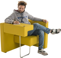 Fauteuil de bureau contemporain / en tissu...